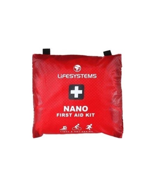 Stovyklavimo aksesuarai Lifesystems: Lengva ir neperšlampama vaistinėlė Lifesystems Light & Dry Nano, raudona