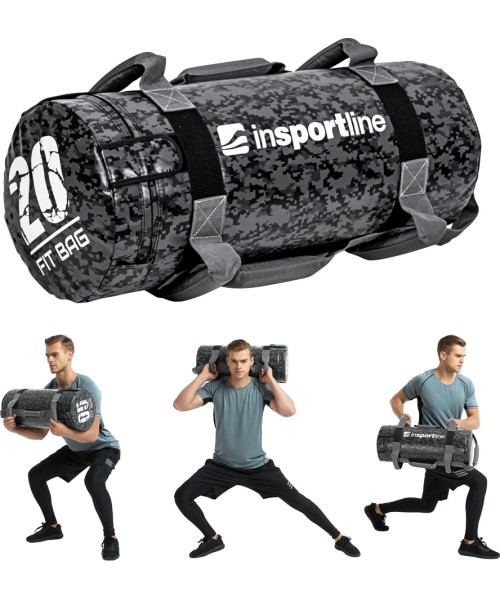 Jėgos maišai inSPORTline: Jėgos maišas su rankenomis inSPORTline FitBag Camu 20kg
