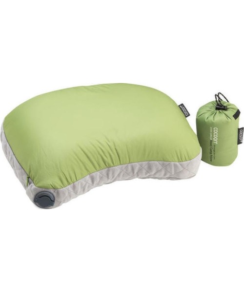 Pillows Cocoon: Camp Pillow Cocoon Air-Core Hood, Green/Grey