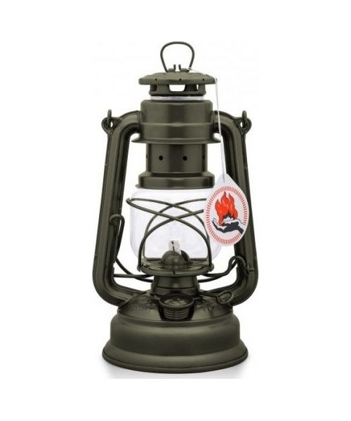 Camping Lamps : Kerosene outdoor lantern Feuerhand Hurricane multicolour, Colour Olive