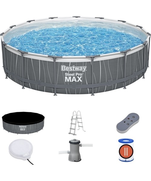 Above Ground Pools Bestway: Baseino lubos 15FT 457x107 cm SteelPRO