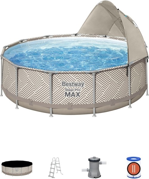 Above Ground Pools Bestway: Baseino lubos 13 pėdų 396x107 cm SteelPRO