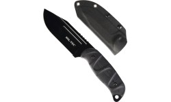 Hunting and Survival Knives MIL-TEC: BLACK COMBAT KNIFE G10 W. KYDEX® SCABBARD