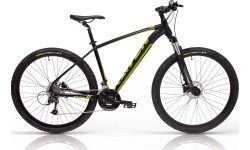 Dviračiai jaunimui ir suaugusiems : Dviratis Raven Squad 29", 21G, dydis 19", (48cm), juodas/geltonas, 2022
