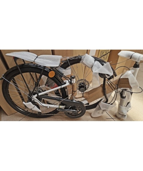 City Bikes Romet: Dviratis Romet Gazela 26 3 CS 2024 white-gold