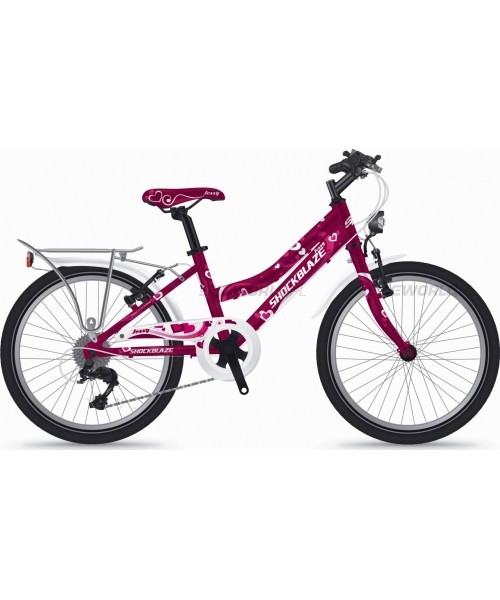 City Bikes : Dviratis SHOCKBLAZE Jessy 20", dydis 11,5" (29cm), violetinis