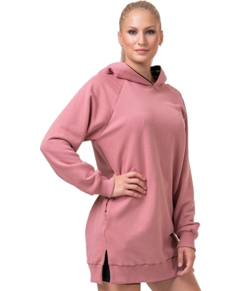 Women's Sweatshirts Nebbia: Moteriškas ilgas džemperis su gobtuvu Nebbia Everyday Hero 580