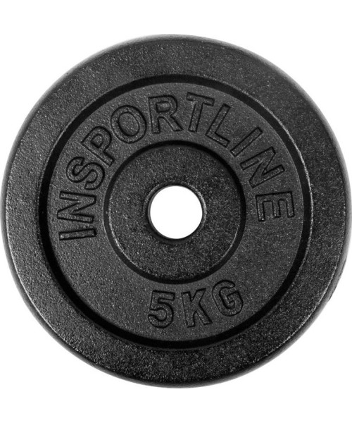 30 mm - Plieniniai svoriai inSPORTline: Plieninis svoris grifui 30mm inSPORTline 5kg