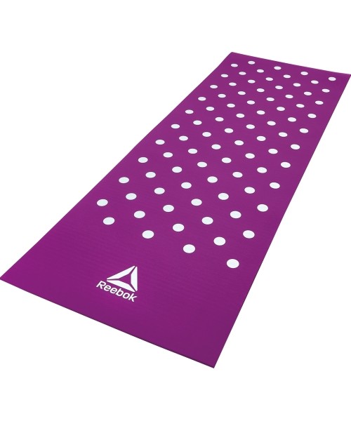 Training Mats Reebok fitness: Treniruočių kilimėlis Reebok Spots 7 mm, violetinis