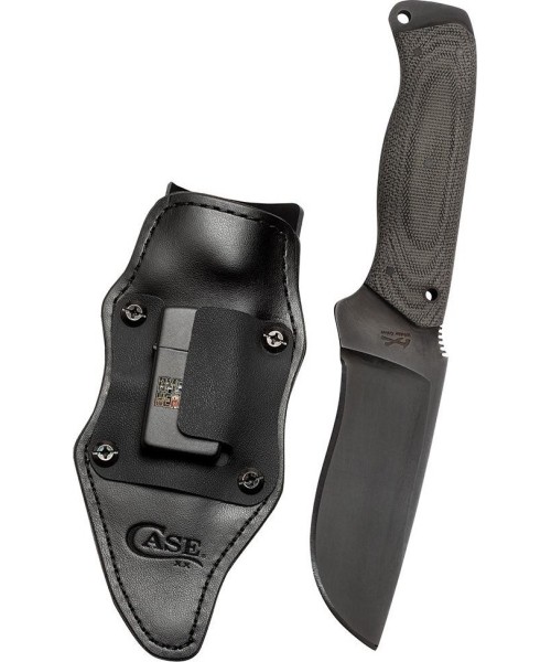 Hunting and Survival Knives W.R. Case & Sons Cutlery Co.: Peilis Case/ Winkler 80CRV2 Black Canvas Recurve Utility