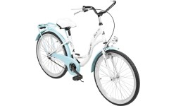 City Bikes : Dviratis AZIMUT Julie 24" 2023 white-turquoise