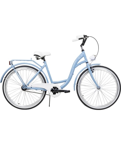 City Bikes : Dviratis AZIMUT City Lux 26" 2023 light blue-white