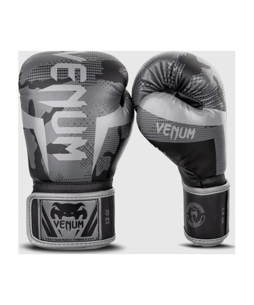 Boxing Gloves Venum: Bokso pirštinės Venum Elite - juodos/pilkos