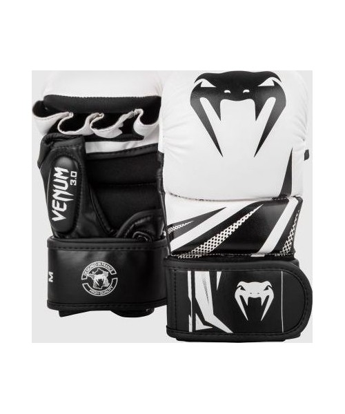 MMA pirštinės Venum: Sparingo pirštinės Venum Challenger 3.0 - White/Black