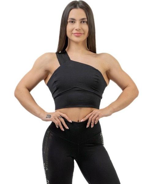 Liemenėlės Nebbia: Women’s High-Support Sports Bra Nebbia INTENSE Asymmetric 841