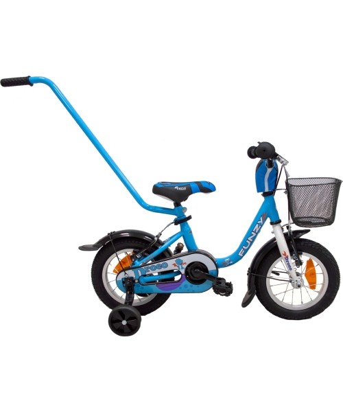 Vaikiški dviratukai ir triratukai : Dviratis 4KIDS Funzy Droco 12", mėlynas