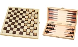 Backgammon, Chess, Checkers Buffalo: Šaškių ir nardų rinkinys Buffalo, 29 x 29 cm