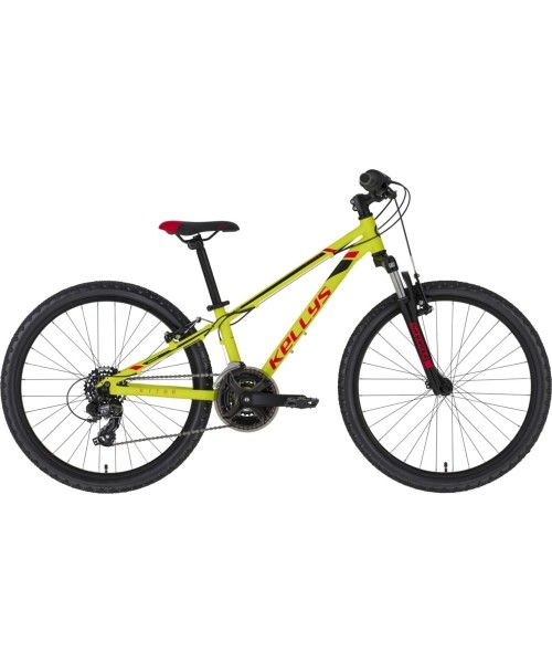 Children's and Junior Bikes : Bicycle Kellys Kiter 50 24", Size 11"(28cm), Yellow/Red