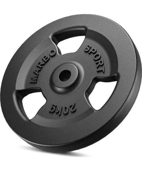30 mm - Plieniniai svoriai Marbo Sport: Ketaus svoris Marbo Sport 20 kg