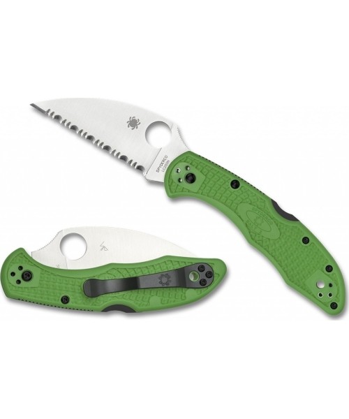 Hunting and Survival Knives Spyderco, Inc.: Sulankstomas peilis Spyderco C88FSWCGR2 Salt 2, žalias