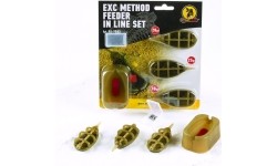 Svareliai Extra Carp: Metodinių šeryklėlių rinkinys su formele Extra Carp, 20,25,30g