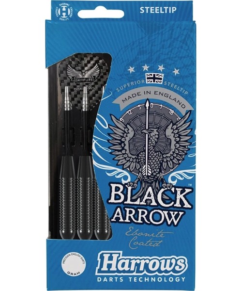 Smiginio strėlytės Harrows: Smiginis Steeltip HARROWS BLACK ARROW 5284 3x22gR