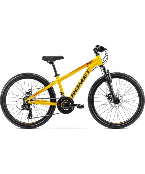 Children's and Junior Bikes Romet: Dviratis Romet Rambler DIRT 24 2024 yellow-orange