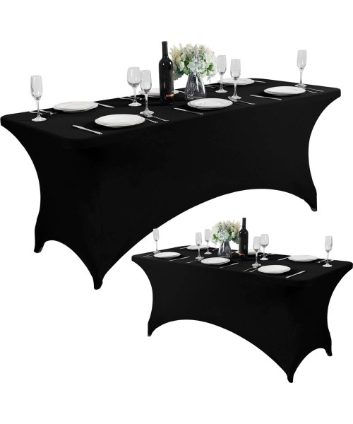 Tables ModernHOME: Universali staltiesė maitinimo stalo dangtis 180 cm 6FT juoda lanksti