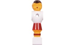 Game Table Accessories Buffalo: Keičiamas stalo futbolo žaidėjas Buffalo, raudonas / baltas, 16 mm, 4 vnt.