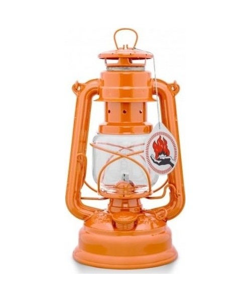 Camping Lamps : Kerosene outdoor lantern Feuerhand Hurricane multicolour, Colour Pastel Orange
