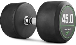 Gumuoti hanteliai UpForm: Gumuotų hantelių rinkinys UpForm, 40-50 kg
