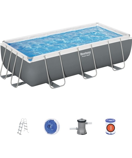 Above Ground Pools Bestway: Stovas baseinui 404x201x100cm POWERSteel BESTWAY