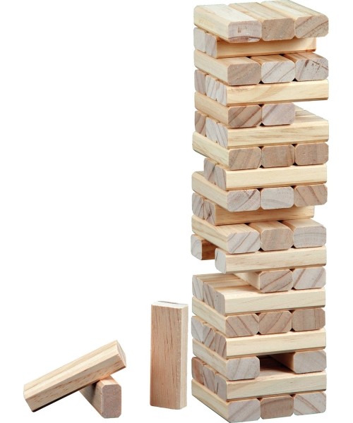 Kaladėlių bokštas Philos: Žaidimas Philos Tumbling Towers 7.5x7.5x28.5cm