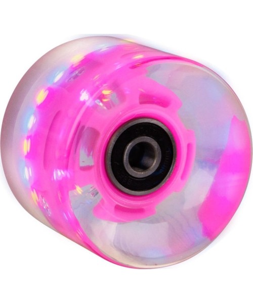 Spare Wheels for Skateboards Worker: Mini riedlentės LED ratukas 60 x 45 mm ABEC7