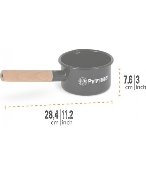 Dishes : Emaliuotas prikaistuvis Petromax juodas 500ml