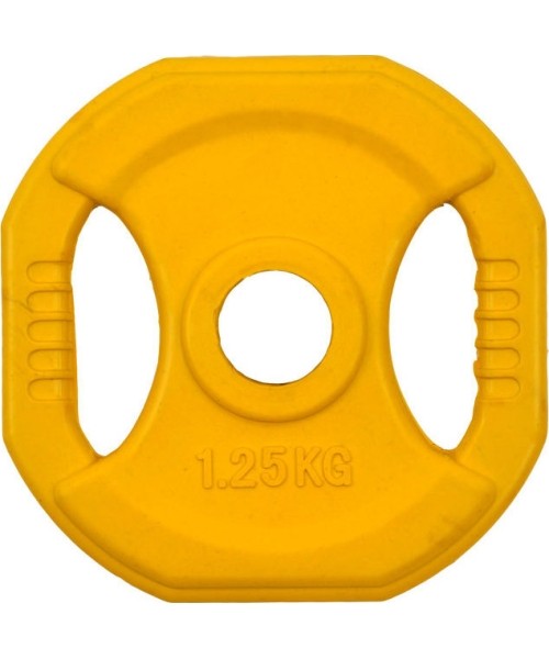 30 mm - Plieniniai svoriai padengti guma inSPORTline: Guma padengtas svoris 30mm inSPORTline Pump 1,25kg