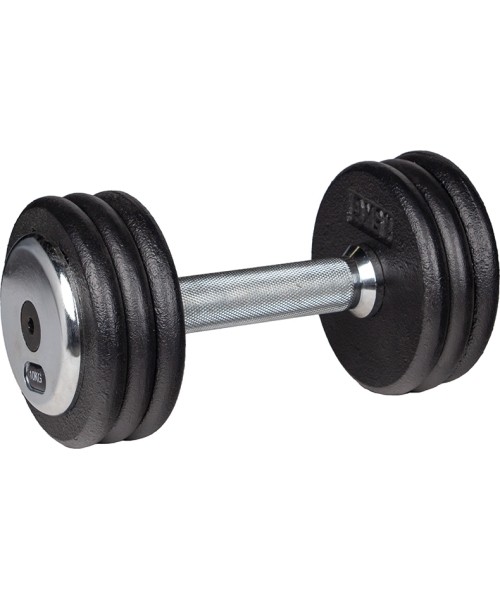 Steel Dumbbells inSPORTline: Metalinis hantelis inSPORTline PROfist 10kg