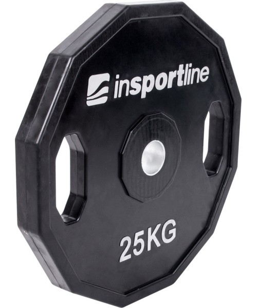 30 mm - Plieniniai svoriai padengti guma inSPORTline: Guma padengtas svoris 30mm inSPORTline Ruberton 25kg