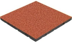 Sports Coatings Fitker: Guminė danga Base Standard – kvadratinė, raudona