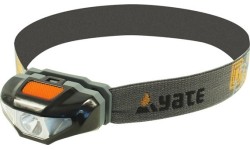 Headlamps Yate: Ant galvos tvirtinamas prožektorius Yate Maya
