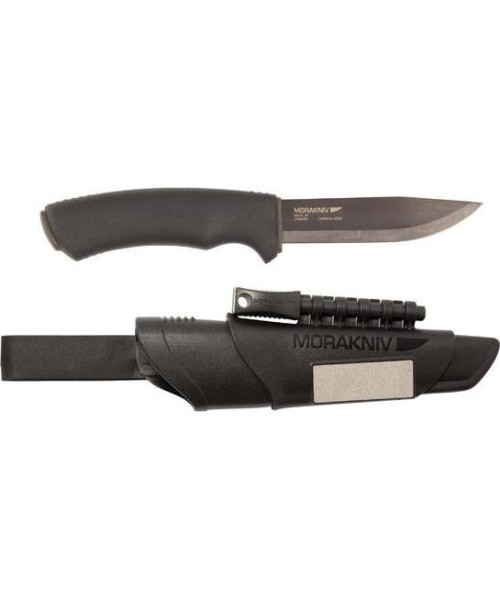 Hunting and Survival Knives Morakniv: Peilis Morakniv Bushcraft Survival, anglies plienas, juodas