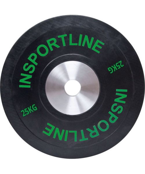 Workout Plates inSPORTline: Olimpinis svoris tinkamas mėtymui 50mm inSPORTline BumperPlate 25kg