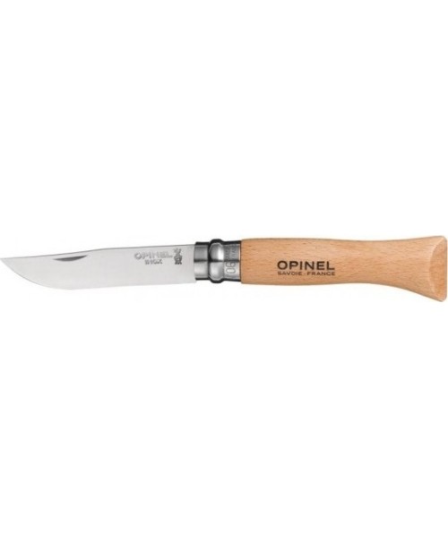 Hunting and Survival Knives Opinel: Peilis Opinel Nr.6, buko rankena, nerūdijančio plieno ašmenimis