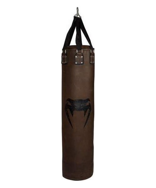 Punching Bags Venum: Venum Vintage Heavy Bag - Brown - Filled - Cowhide Leather