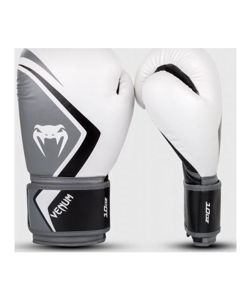 Boxing Gloves Venum: Bokso pirštinės Venum Contender 2.0 - baltos/juodos/pilkos