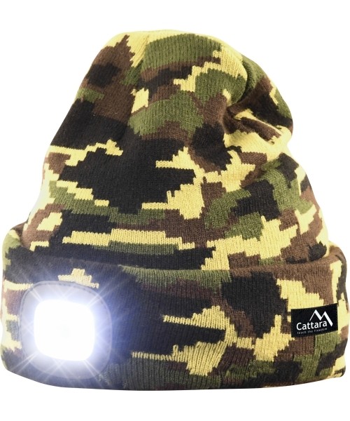 Žibintuvėliai, tvirtinami ant galvos Cattara: Kepurė su LED žibintuvėliu Cattara Army