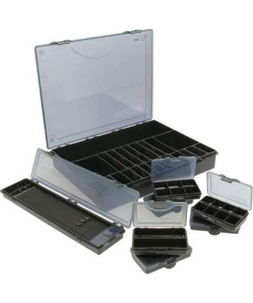Dėklai ir dėžutės NGT: Dėžių komplektas NGT Deluxe Storage 7+1, juodas