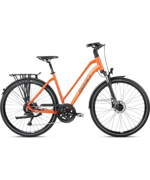 City Bikes Romet: Dviratis Romet Gazela 5 CS 2024 orange-black