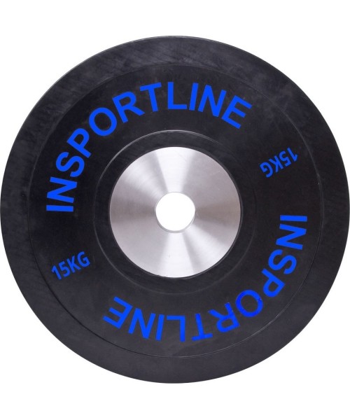 Workout Plates inSPORTline: Olimpinis svoris tinkamas mėtymui 50mm inSPORTline BumperPlate 15kg