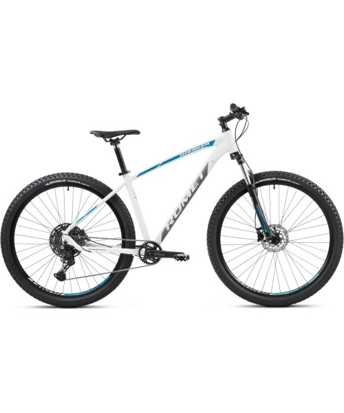 City Bikes Romet: Dviratis Romet Rambler R9.3 CS 2024 white-graphite-turquoise